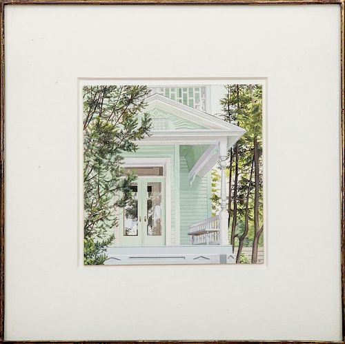 Altoon Sultan (b. 1948): Green Painting, Catskill, NY