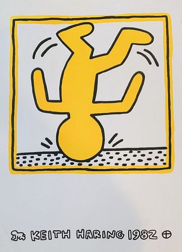 Keith Haring -One Man Show 1982 - Offset Litograph