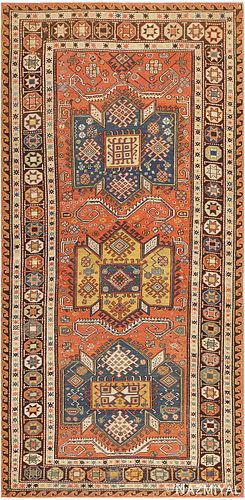Antique Soumak Carpet , Caucasian , 5 ft x 10 ft 2 in