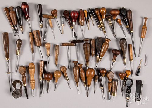 Collection of early hand tools.