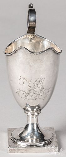 Philadelphia coin silver helmet creamer