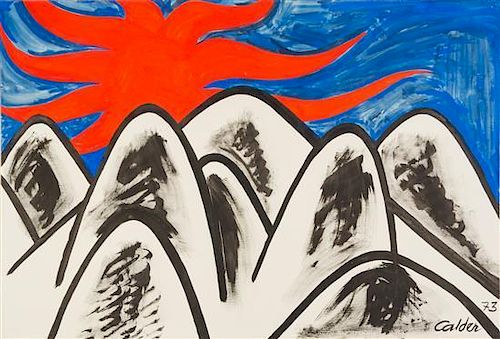 Alexander Calder, (American, 1898-1976), Midnight Sun, 1973
