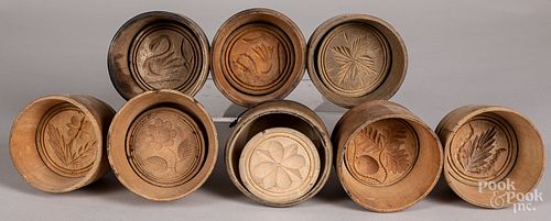 Sixteen carved butterprints, 19th/early 20th c.