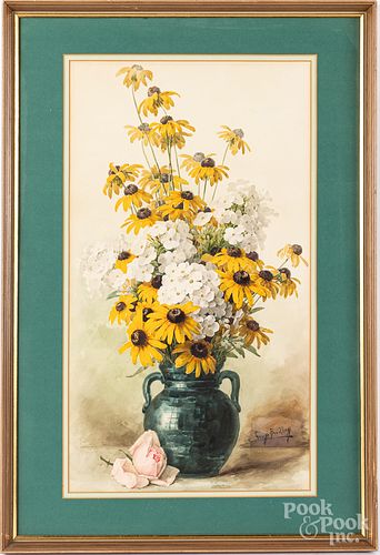 Watercolor still life, signed George Breidling