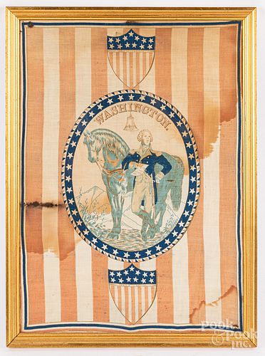 Printed George Washington handkerchief, 19th c.