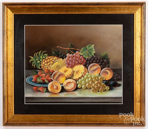 A.W. Fuller pastel still life with fruit