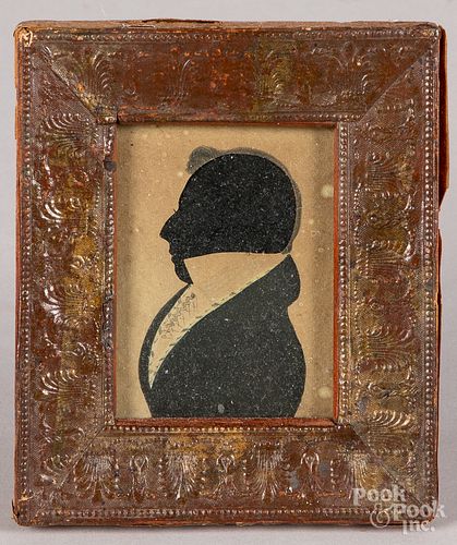 Profile silhouette of a gentleman, 19th c.