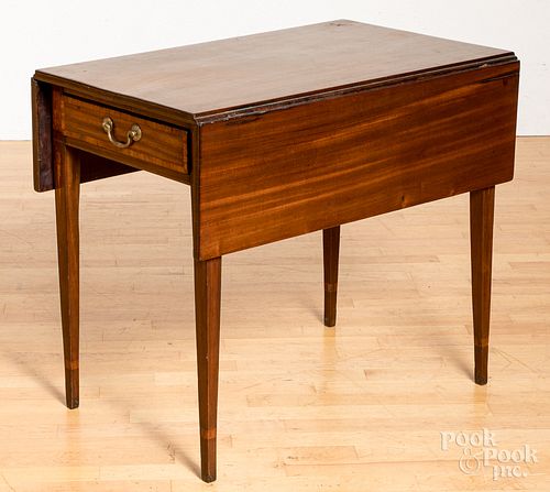 Rhode Island Federal inlaid mahogany table