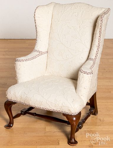 Queen Anne style child's wing chair, early 20th c