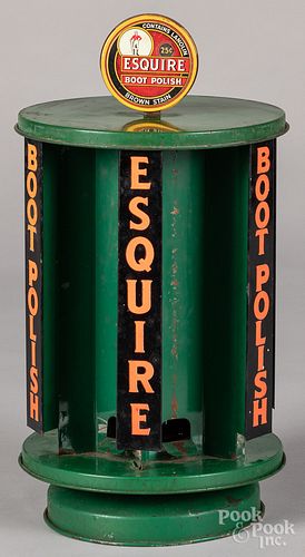 Esquire Boot Polish tin store display