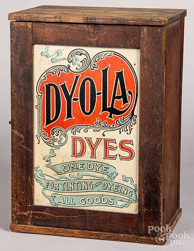 Dy-O-La country store advertising cabinet