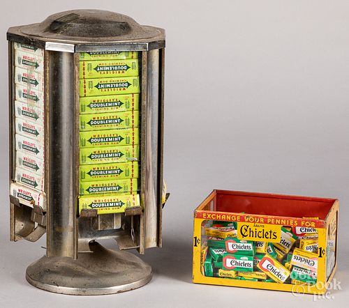Wrigley's Gum rotating counter top store display