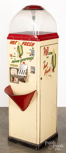 Pop Corn Hot Fresh coin operated vending machine