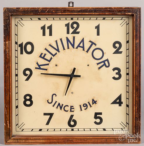 Kelvinator advertising wall clock