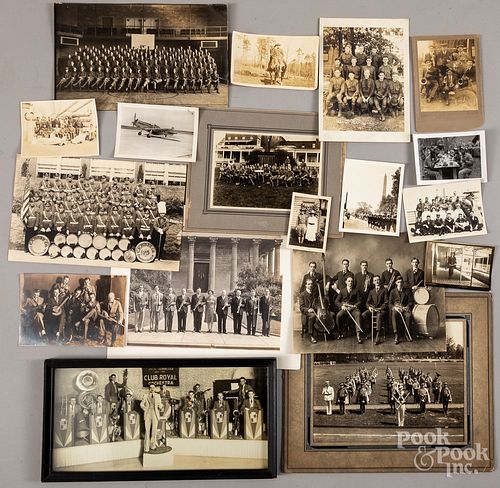 Group of military, band and orchestra photos