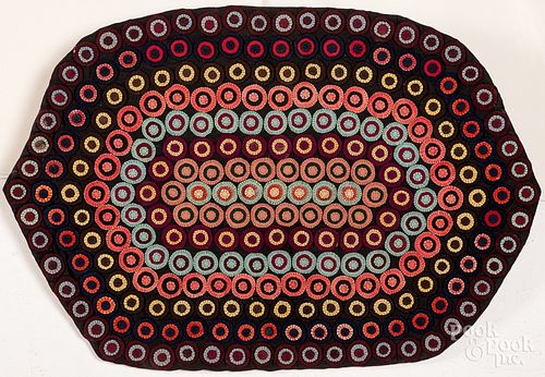 Pennsylvania penny rug, 19th c.
