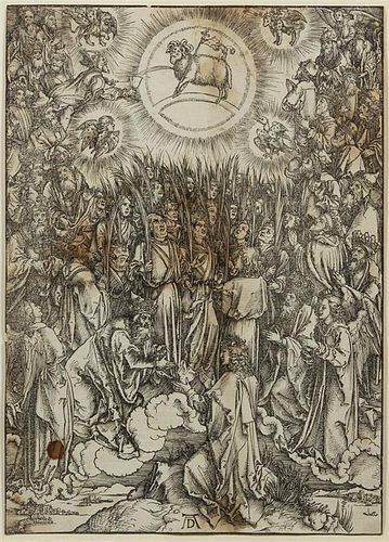 Albrecht Durer, (German, 1471-1528), The Adoration of the Lamb (from The Apocalypse)