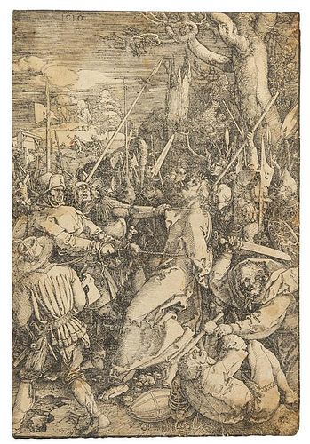Albrecht Durer, (German, 1471-1528), Christ Taken Captive, Kiss of Judas, c. 1510