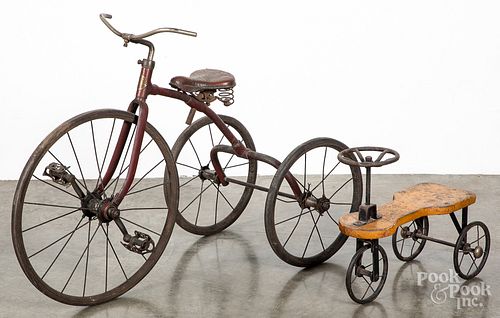 Child's Velo-King Coaster tricycle, early 20th c.