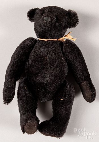 Black mohair teddy bear