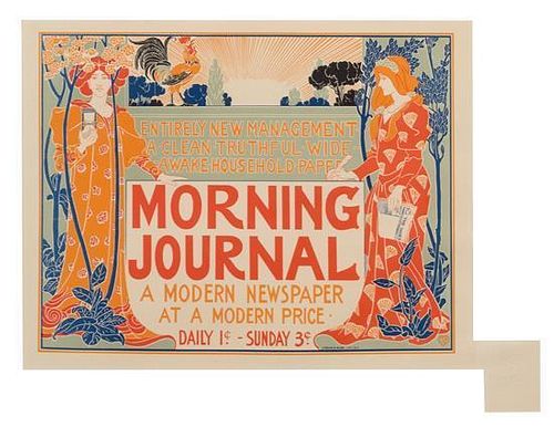 Louis John Rhead, (American, 1857-1926), Morning Journal (plate 220 from Les maitres de l'affiche)