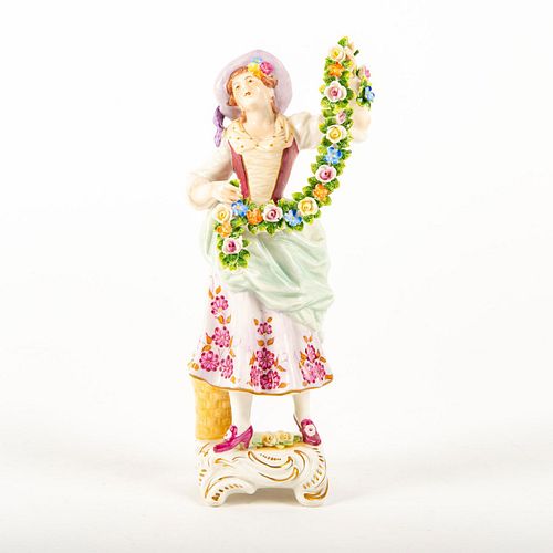 Volkstedt Kammer Porcelain Figurine, Floral Garland