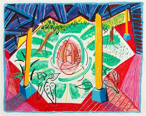 * David Hockney, (British, b. 1937), Views of Hotel Well II, 1985