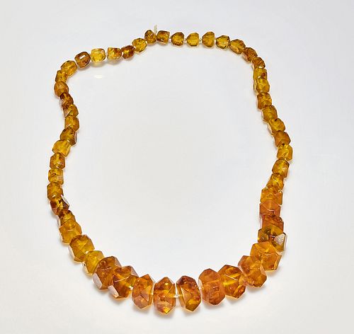 Amber or Copal Beaded Necklace