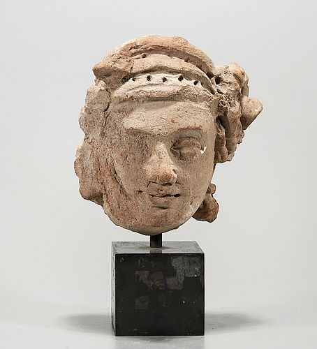 Central Asian/Gandharan Ceramic Male Head 