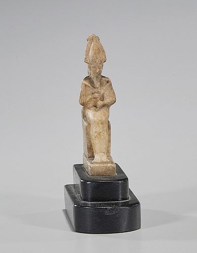 Egyptian Late Period Mangnesite Marble Statuette