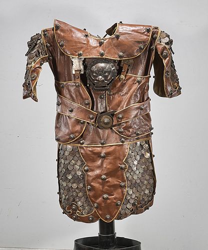 Chinese Leather and Metal Suit of Armor
