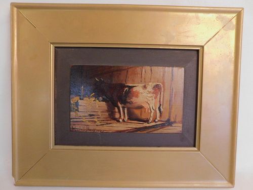 WENDEL MACY - PAINTING OF A COW
