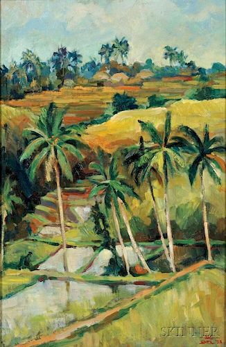 Hans Snel (1925-1998), Balinese Landscape