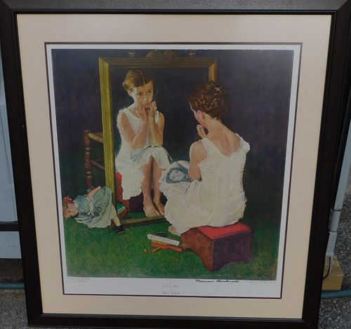 NORMAN ROCKWELL SIGNED PRINT 