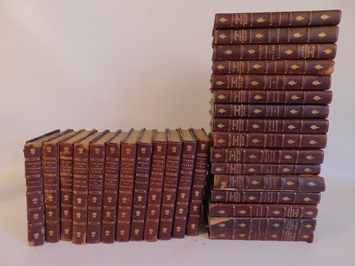 2 SETS LEATHER BOOKS: FIELD & RILEY
