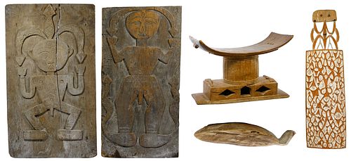 African Wooden Object Assortment