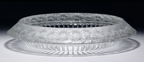 Lalique Crystal 'Marguerite' Centerpiece Bowl