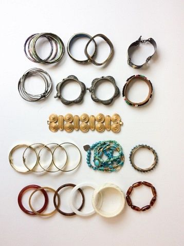 Grouping of Costume Jewelry Bracelets/Bangles