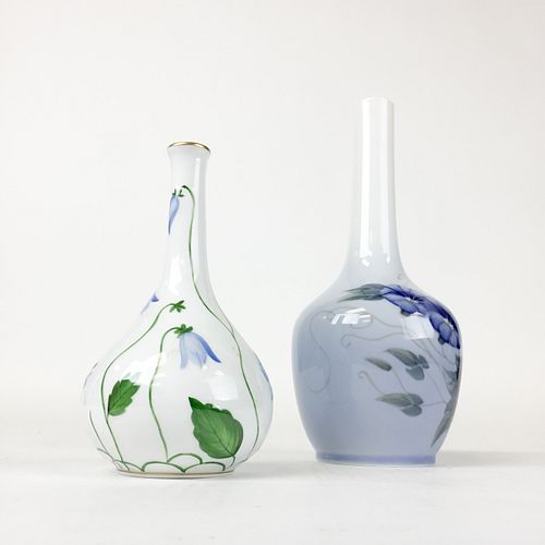 Royal Copenhagen & Herend Porcelain Vases