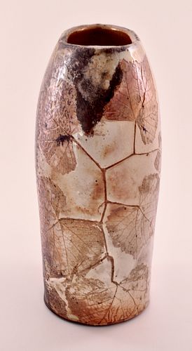 Loren Scherbak, Grape with Black and White Sides Oval Vase