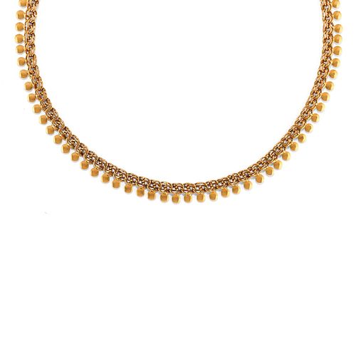 A 18K yellow gold necklace, circa 1950