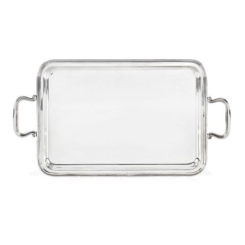 A silver tray, Italy 20th Century