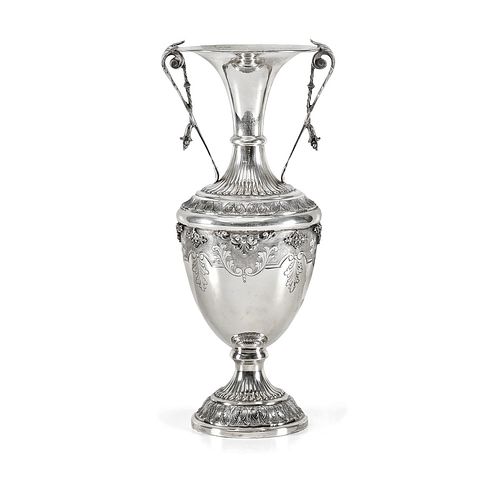 A silver vase, Italy 20th Century