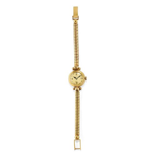 Tavannes - A 18K yellow gold lady's wristwatch, circa 1950, Tavannes