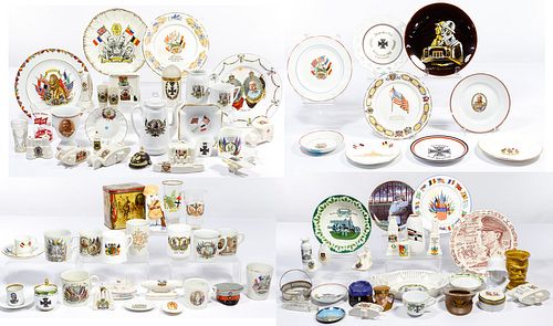 World War I British / German / French / American Porcelain Assortment