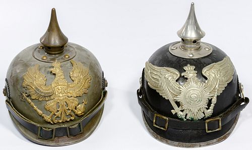 World War I Prussian Pickelhaube Helmets