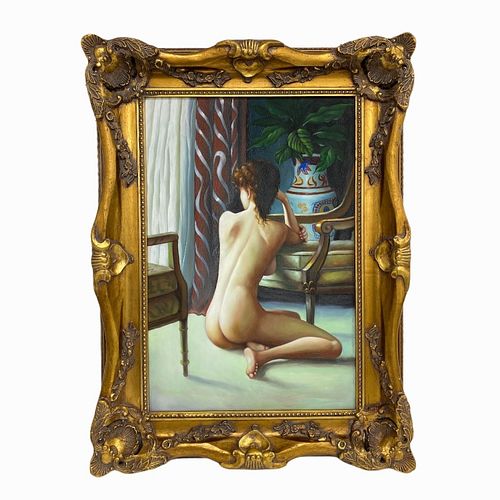 Nude Portrait on Canvas