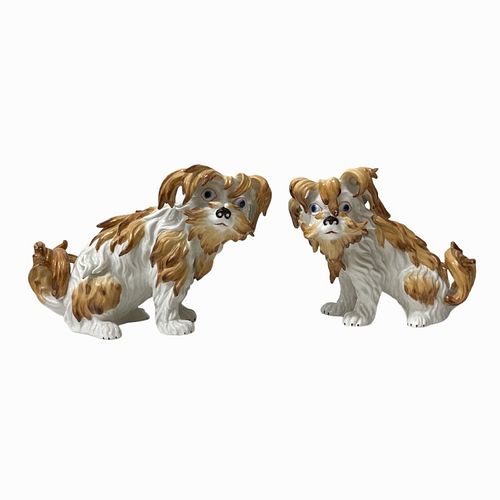 Mottahedeh Sir Humphrey Wakefield Porcelain Dogs