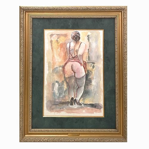 George Grosz (GERMAN, 1893–1959) "Nude"