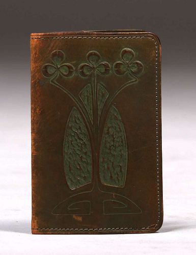Roycroft Tooled Leather Wallet c1910
